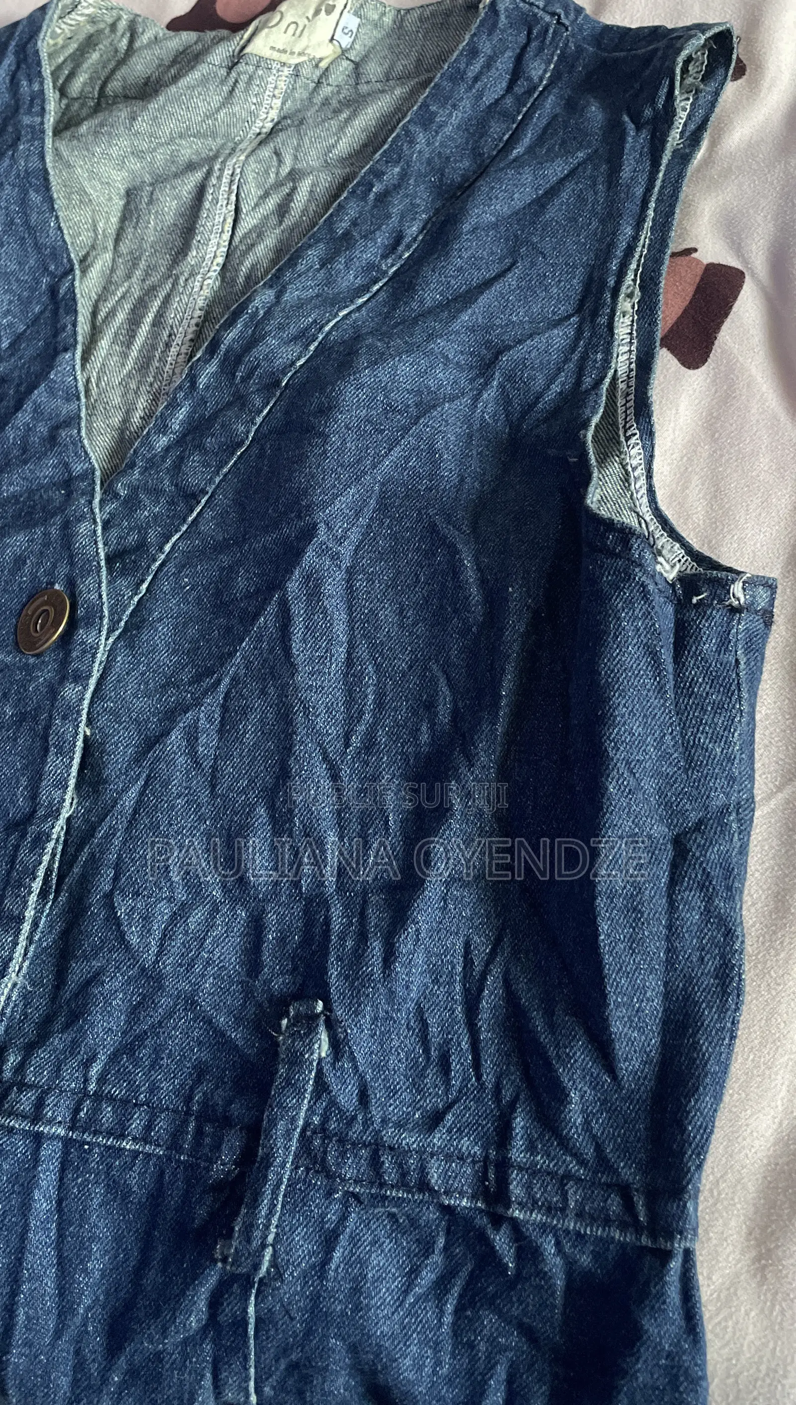 Mini Robe en Jean Issue De Friperie. Taille Xs/S.