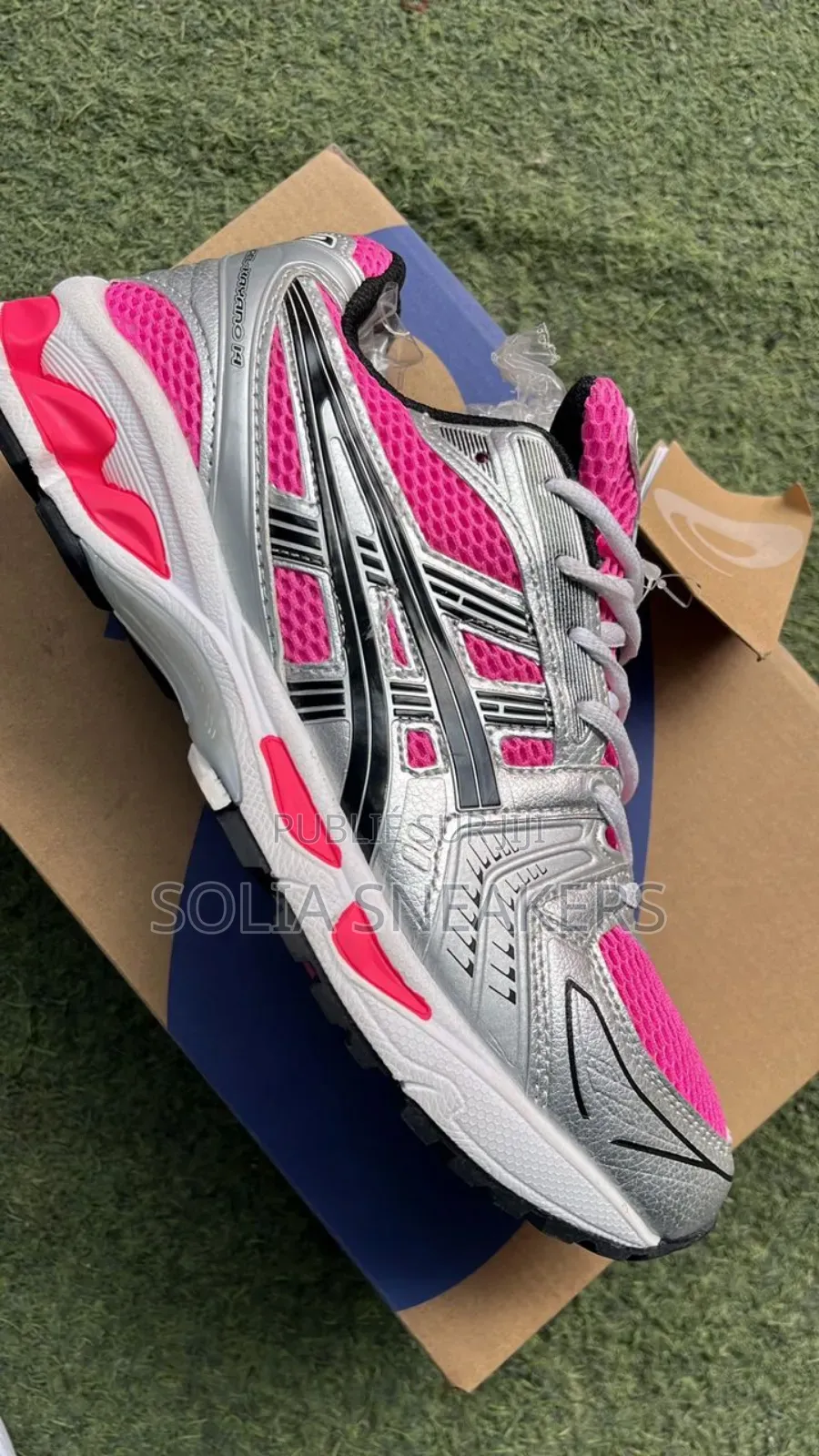 Asics Gel — Silver / Pink