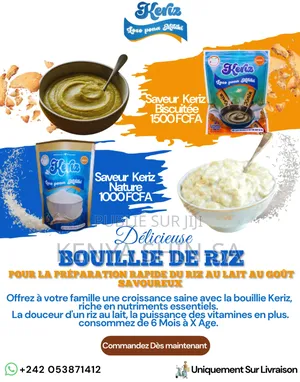 Bouillie De Riz Pour La Préparation Savoureuse- Rapide Du Riz Au Lait