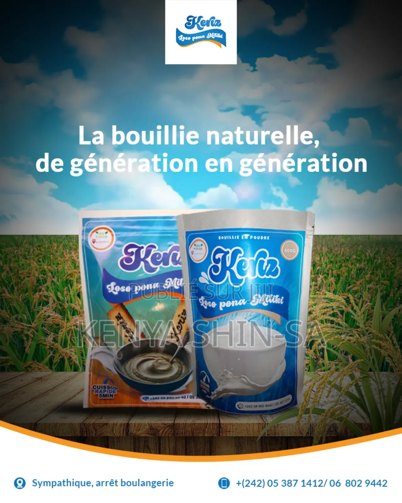 Bouillie De Riz Pour La Préparation Savoureuse- Rapide Du Riz Au Lait