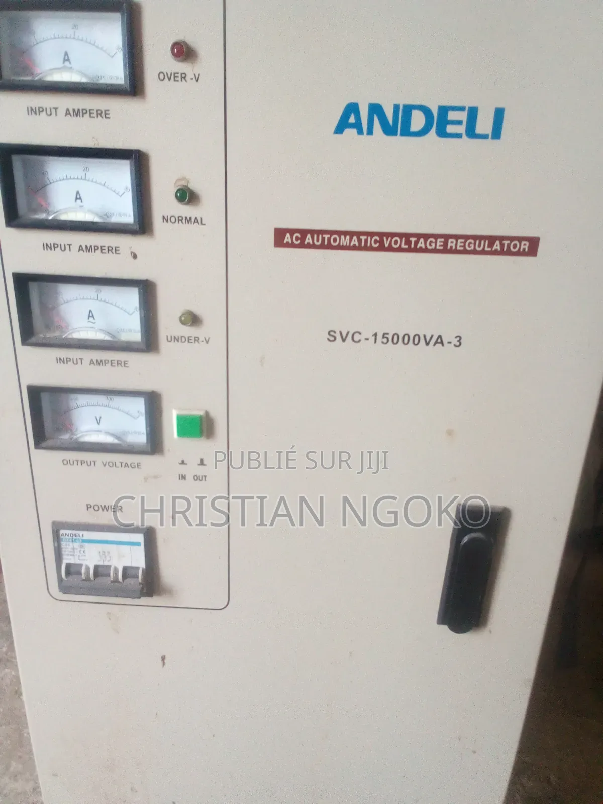 Élévateur Andeli 15000va 3