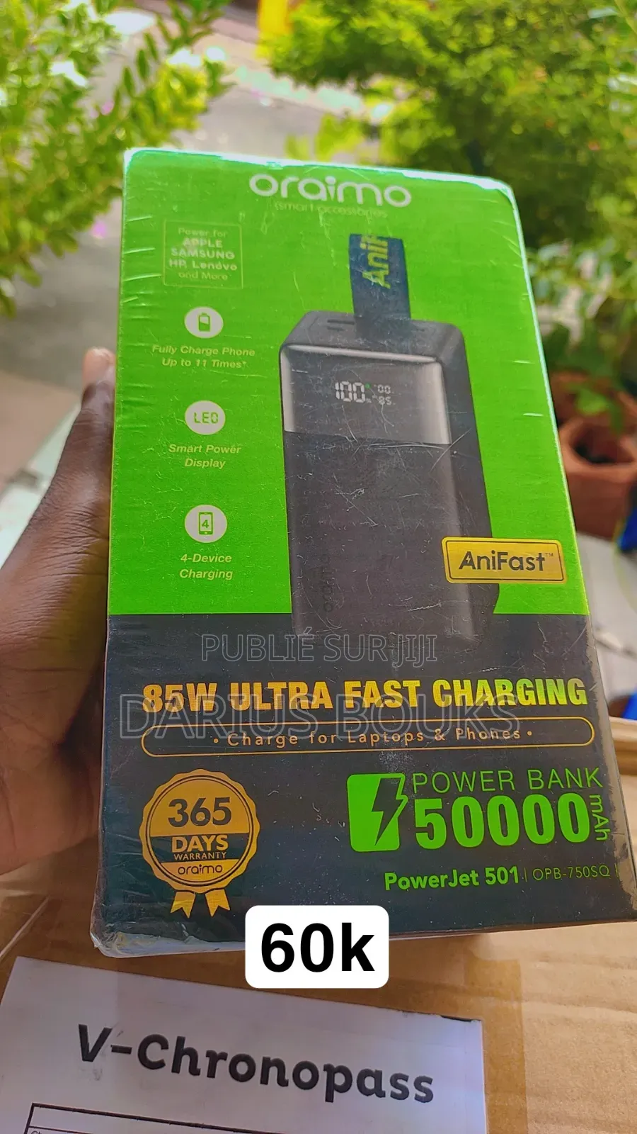 Power Bank 85w 50000mah