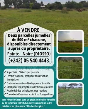 À Vendre – Diosso (Pointe-noire)