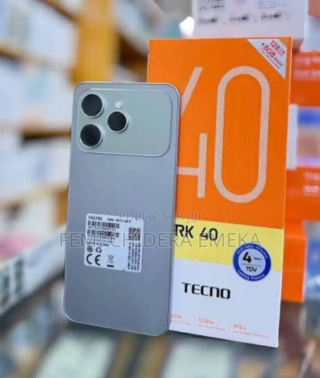 Nouveau Tecno Spark 40 128 GB Blanc