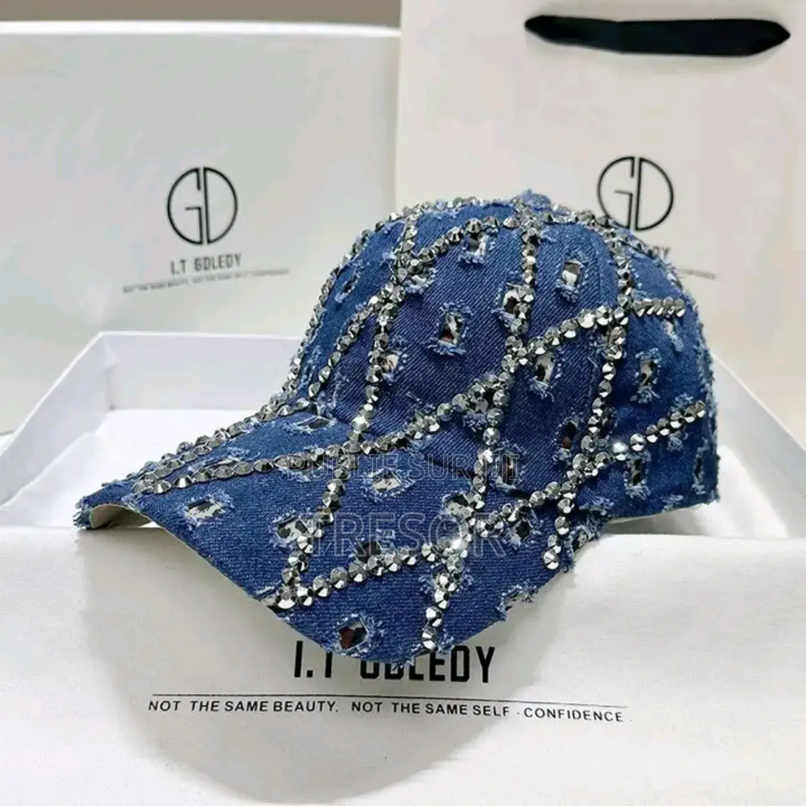 Casquette en Jean Rayures