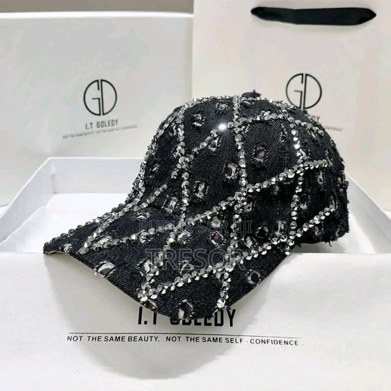 Casquette en Jean Rayures