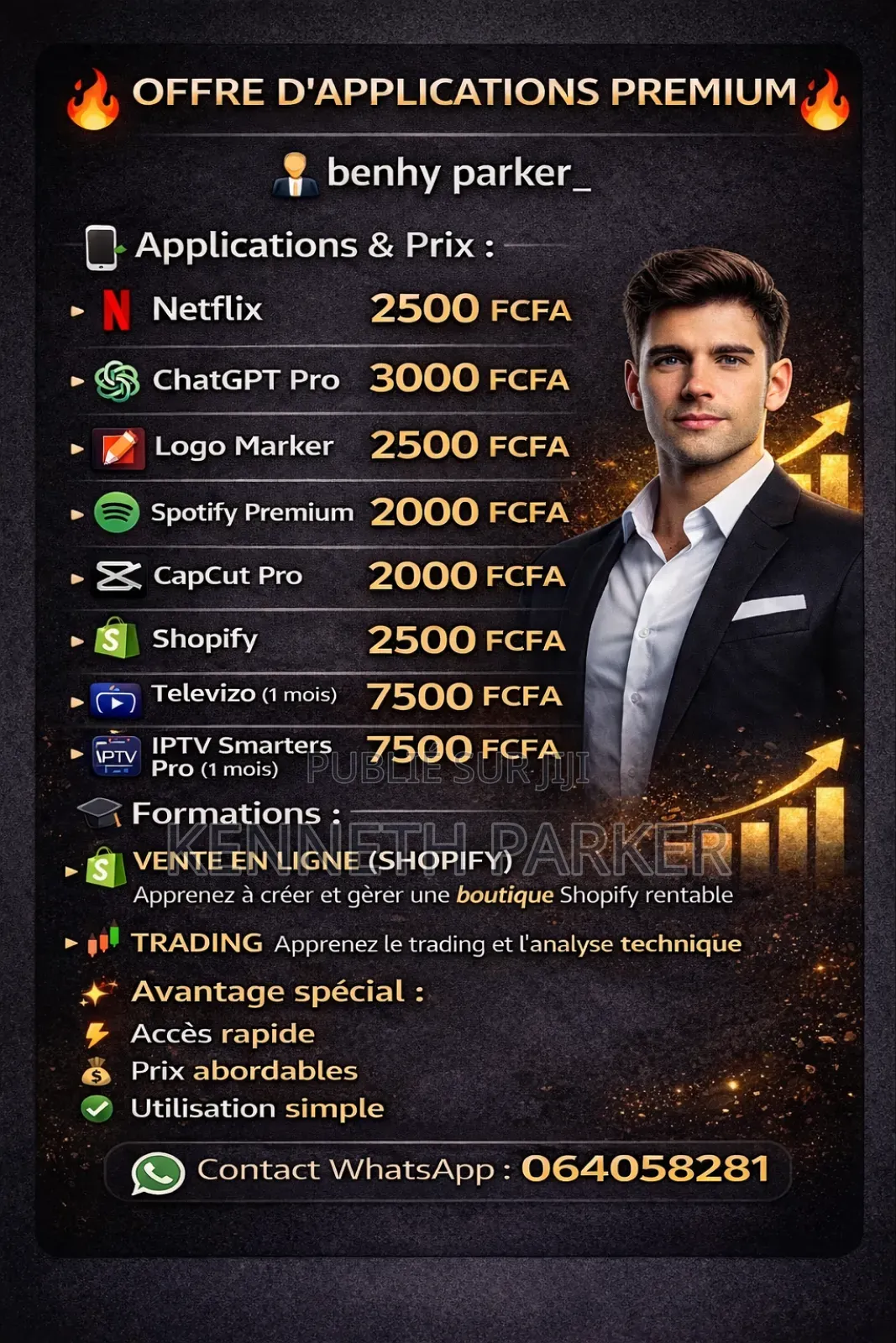 Vente d'Applications