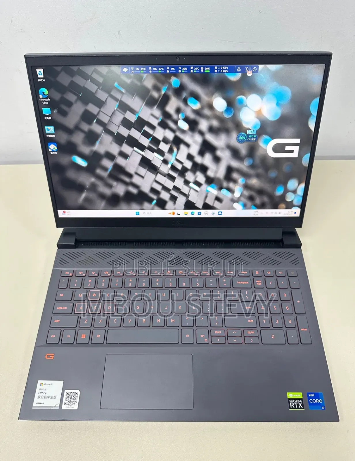 Ordinateur portable Dell G15 5535 16GB Intel Core i7 SSD 512GB