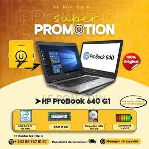 Nouveau HP ProBook 640 G1 8GB Intel Core i5 HDD 500GB