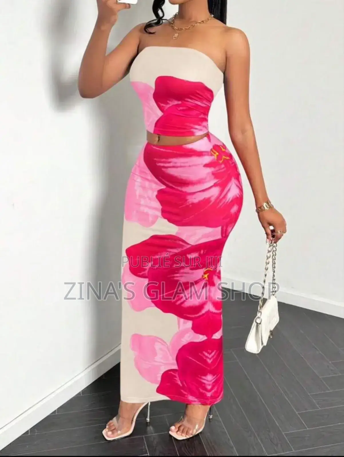 Ensemble Jupe Et Haut Bissé Pour Femme