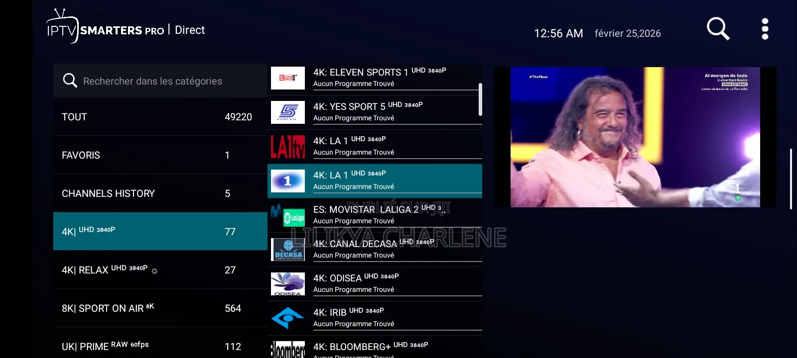 Divertissement Chaînes en Direct