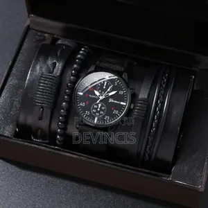 Ensemble De Montre + Bracelet Pour Homme.