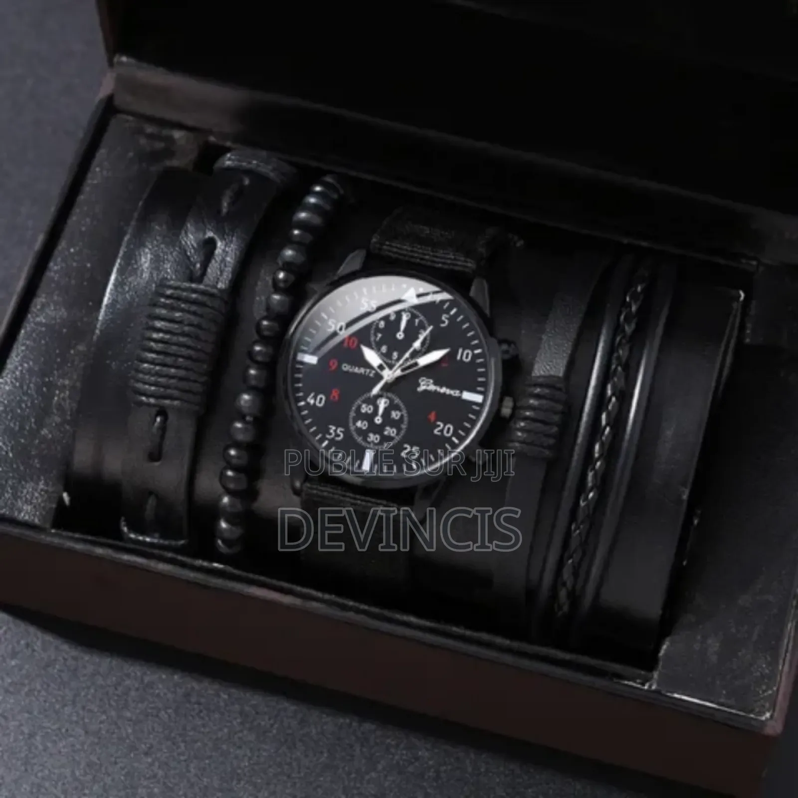 Ensemble De Montre + Bracelet Pour Homme.