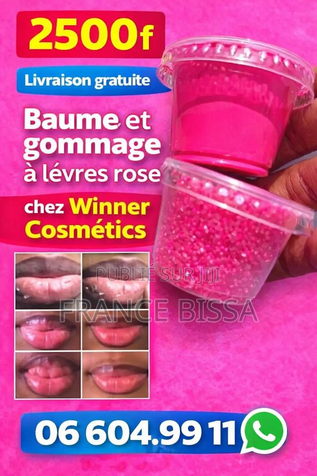 Baume Et Gommage À Lèvres Rose