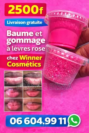 Baume Et Gommage À Lèvres Rose
