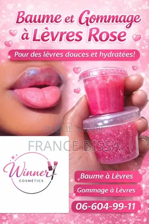 Baume Et Gommage À Lèvres Rose