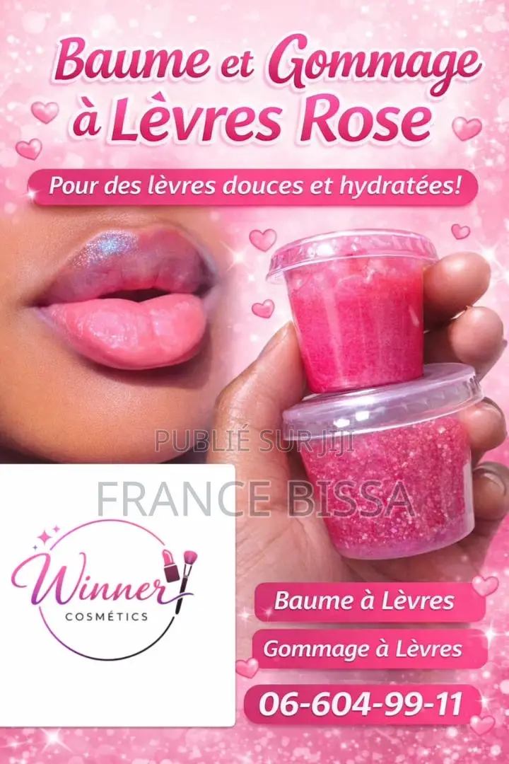 Baume Et Gommage À Lèvres Rose