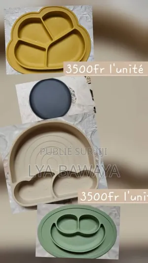 Assiettes Antidérapantes En Silicone De Très Bonne Qualité Pour Enfant