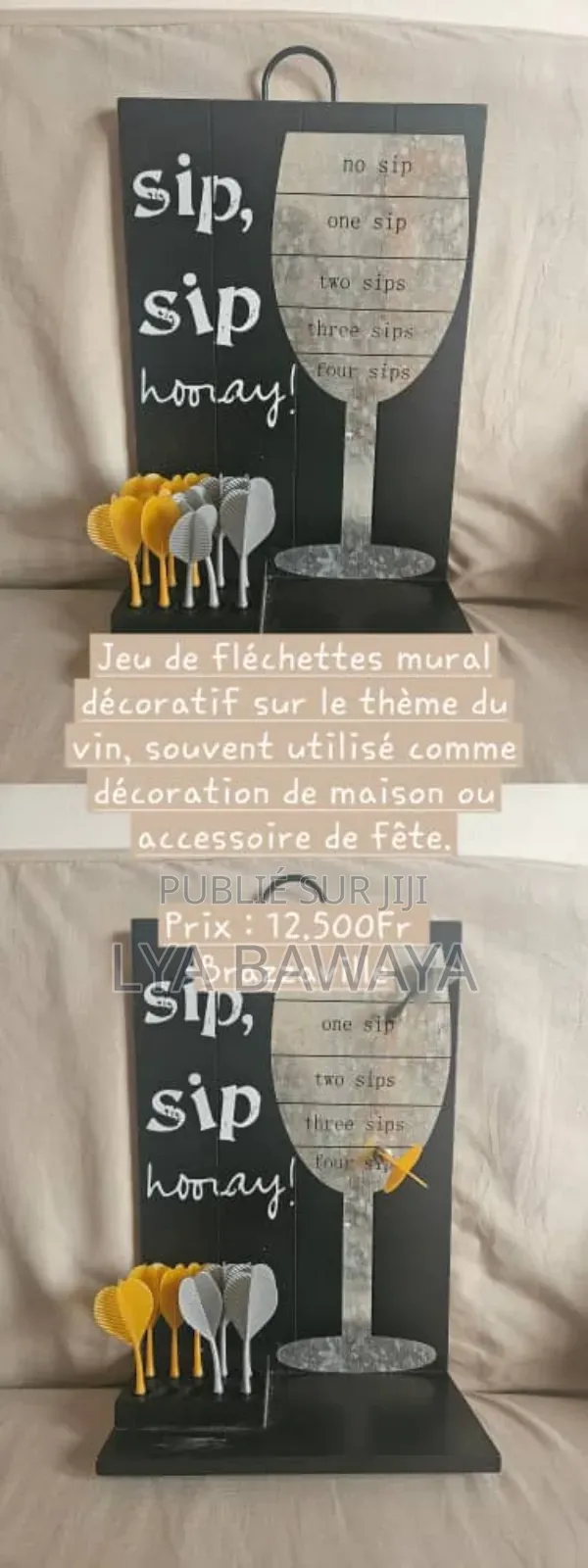 Décoration Fléchette 2 en 1