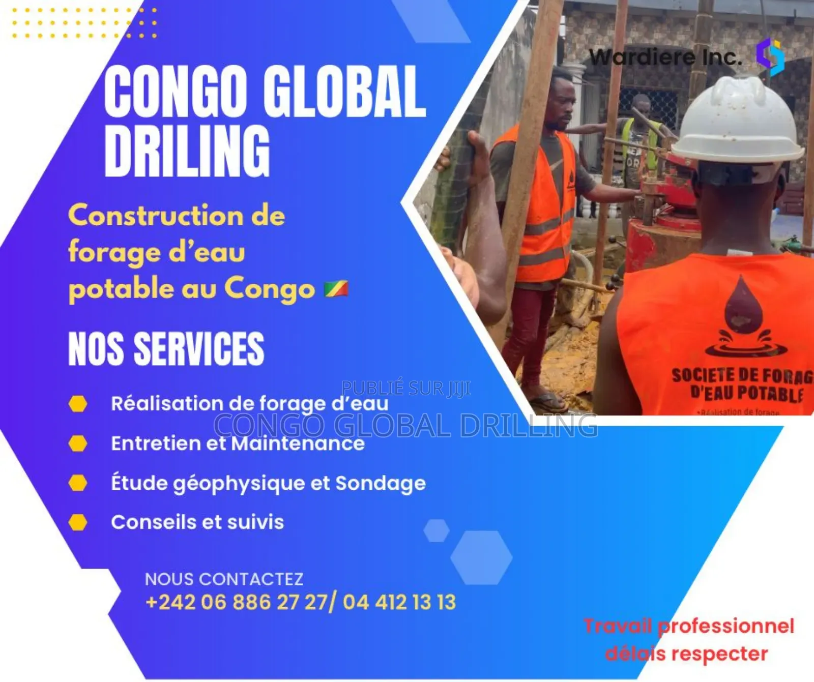 Pour Tous Besoins De Forage D’Eau, Nous Sommes Disponibles Pour Vous