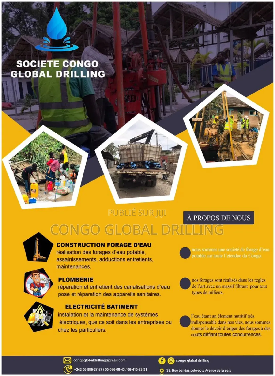 Pour Tous Besoins De Forage D’Eau, Nous Sommes Disponibles Pour Vous