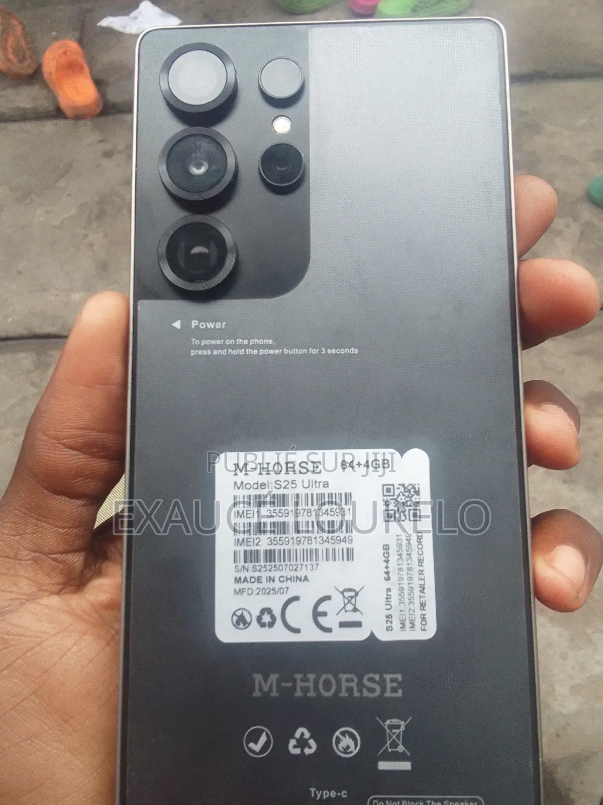 Nouveau M-Horse Yaya Toure 64 GB Gris