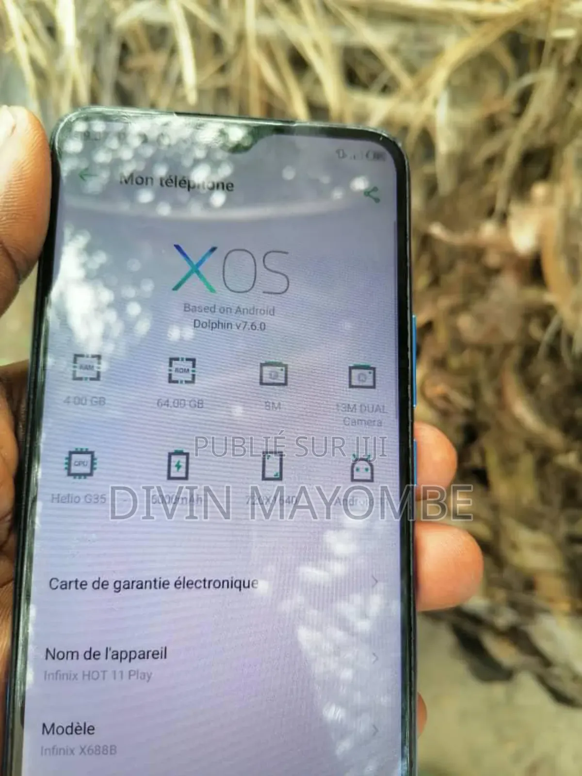 Infinix Hot 11 Play 64 GB Bleu