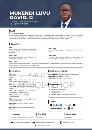 Cv, Bannières Et Plus – Contactez‐Moi Pour Vos Créations !