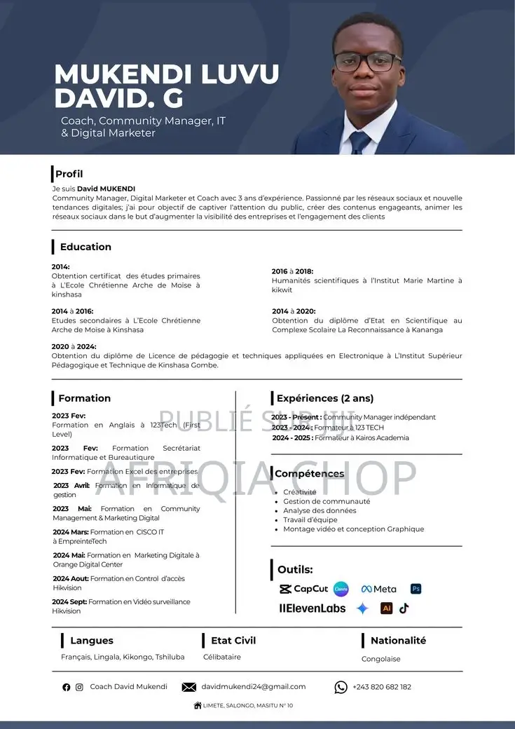 Cv, Bannières Et Plus – Contactez‐Moi Pour Vos Créations !