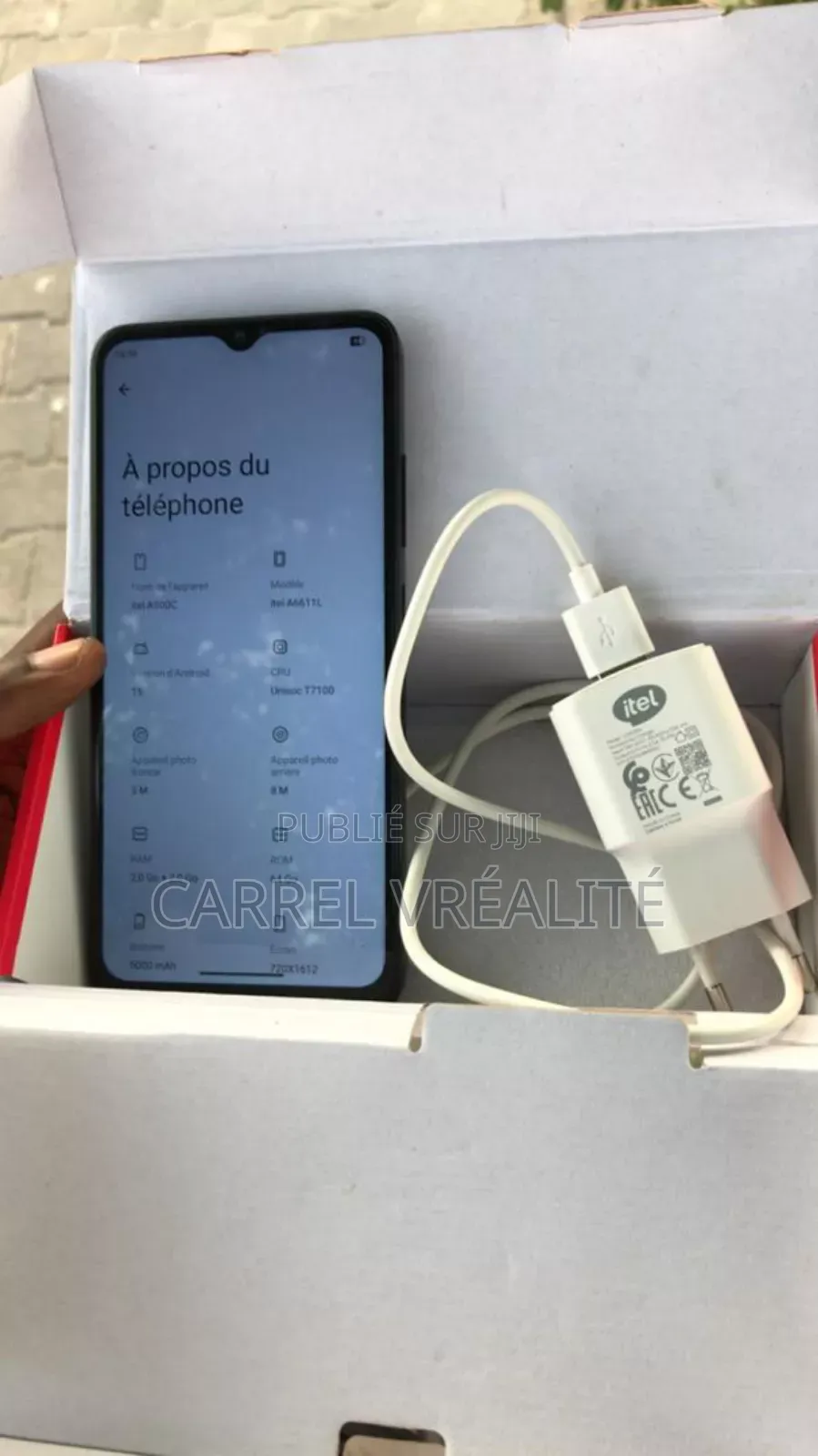 Nouveau Itel A100C 64 GB Noir