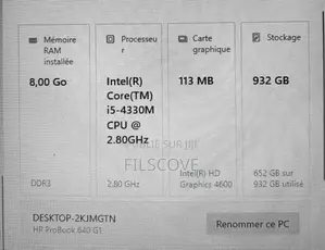 Ordinateur portable HP 14-ep0063 8GB Intel Core i5 SSHD (Hybrid) 1T