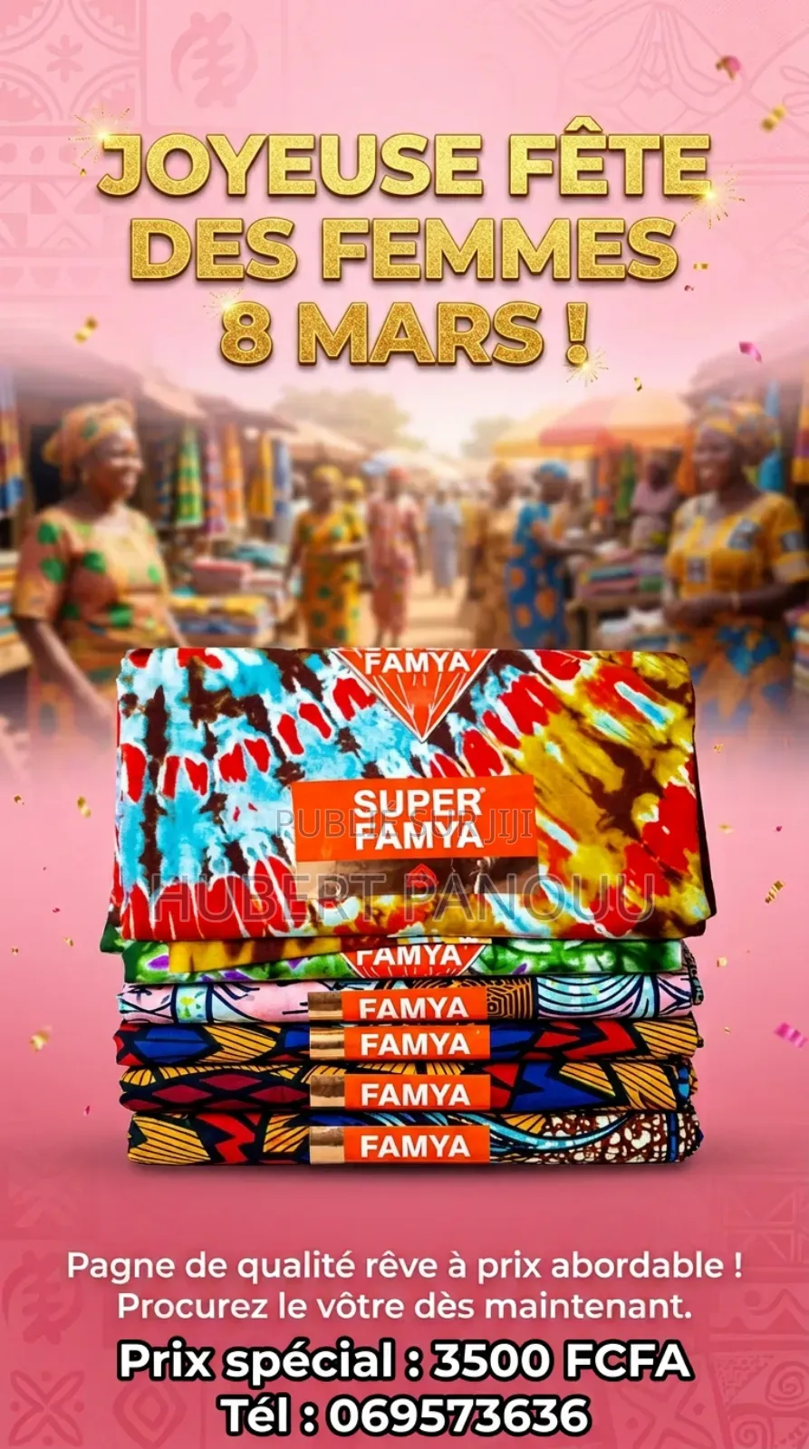 A l'Occasion De La Fête Du 08 Mars