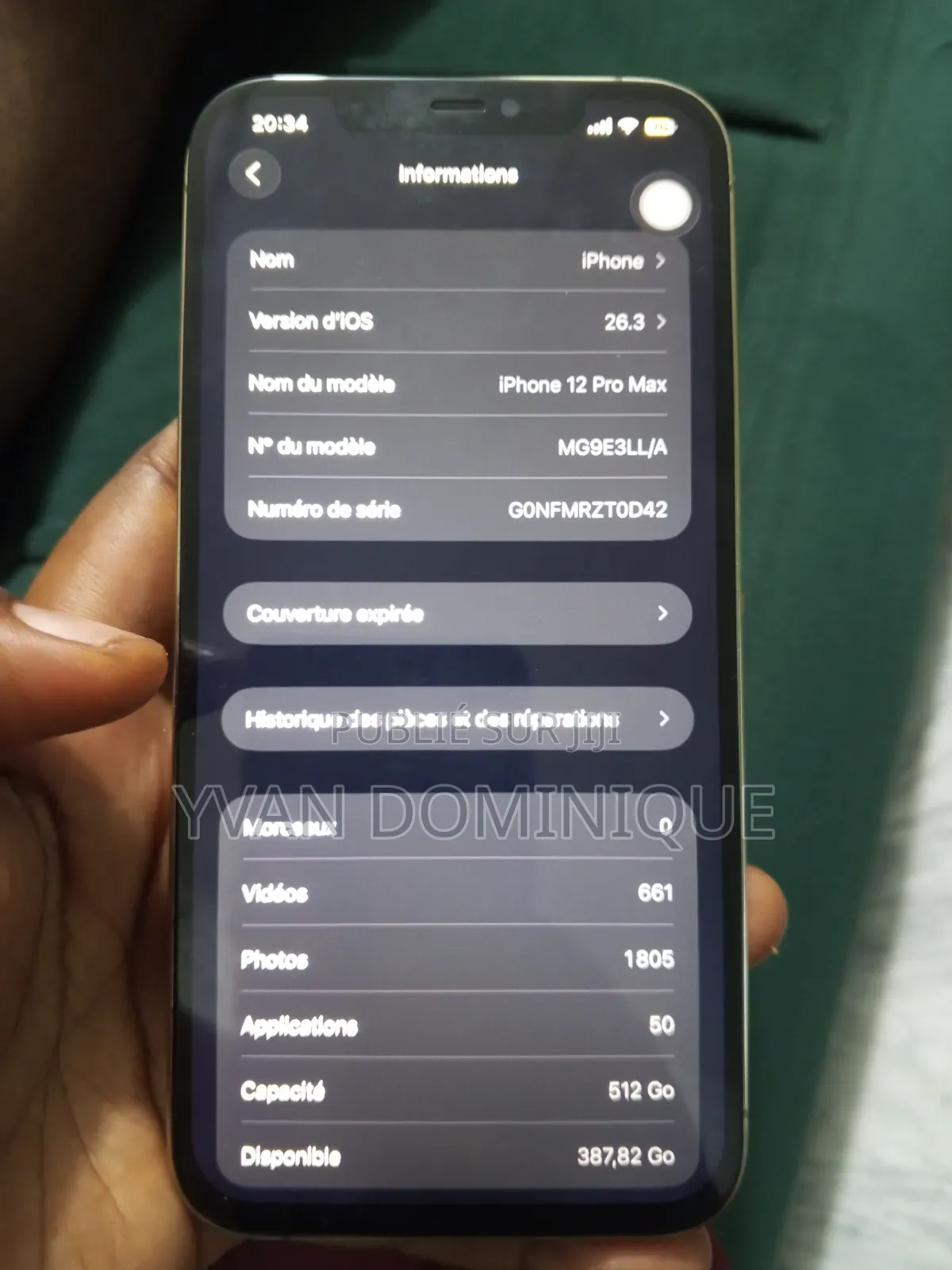 Apple iPhone 12 Pro Max 512 GB Blanc