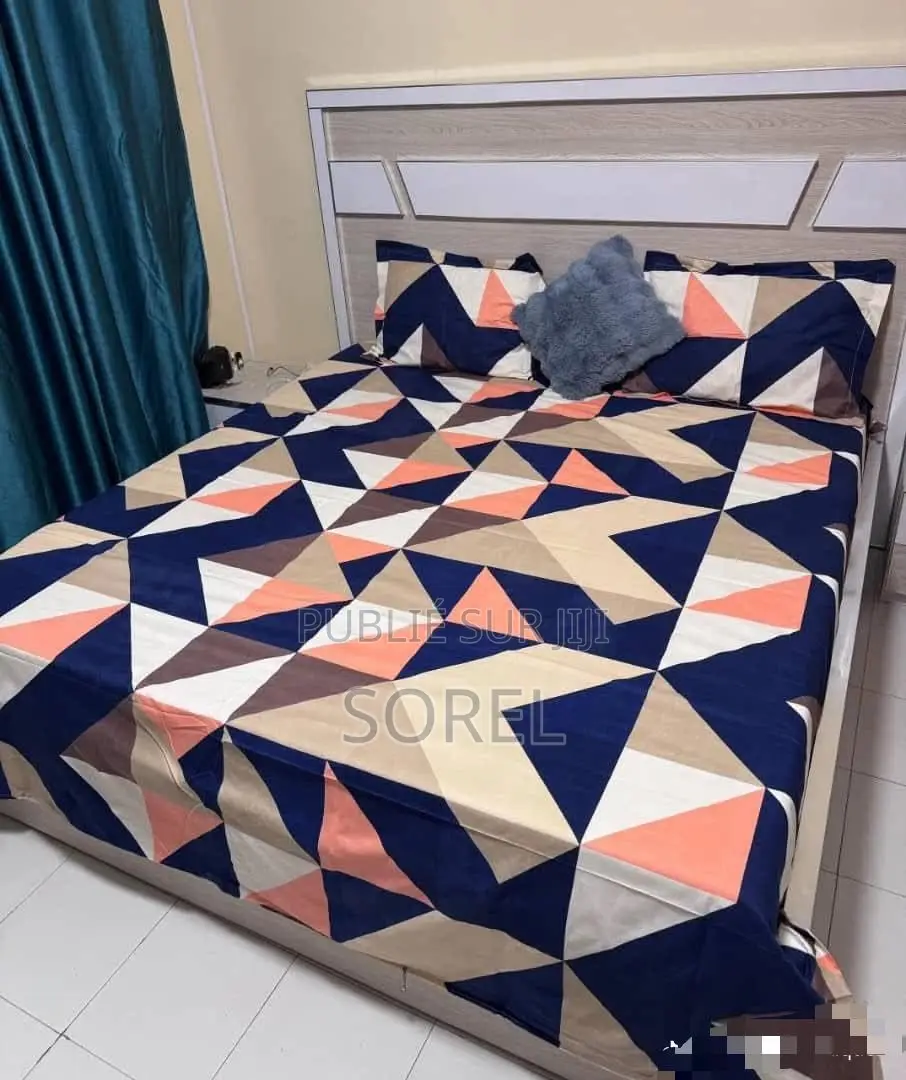 Draps 3 Pièce Tissus en Coton