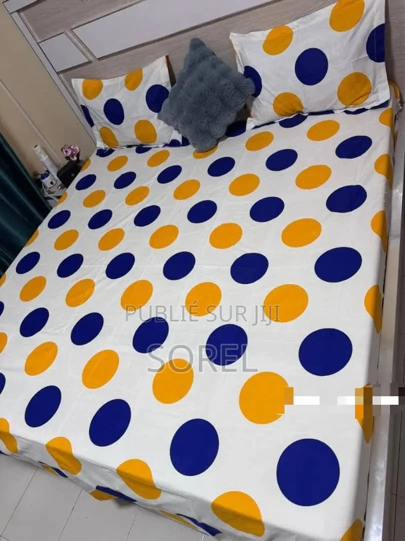 Draps 3 Pièce Tissus en Coton