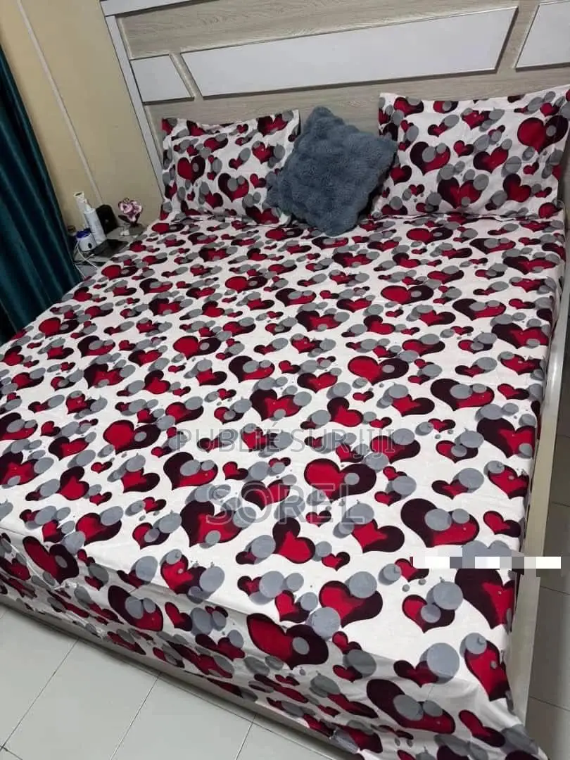 Draps 3 Pièce Tissus en Coton