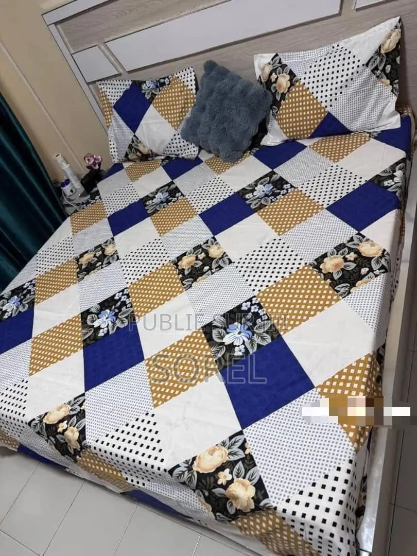 Draps 3 Pièce Tissus en Coton