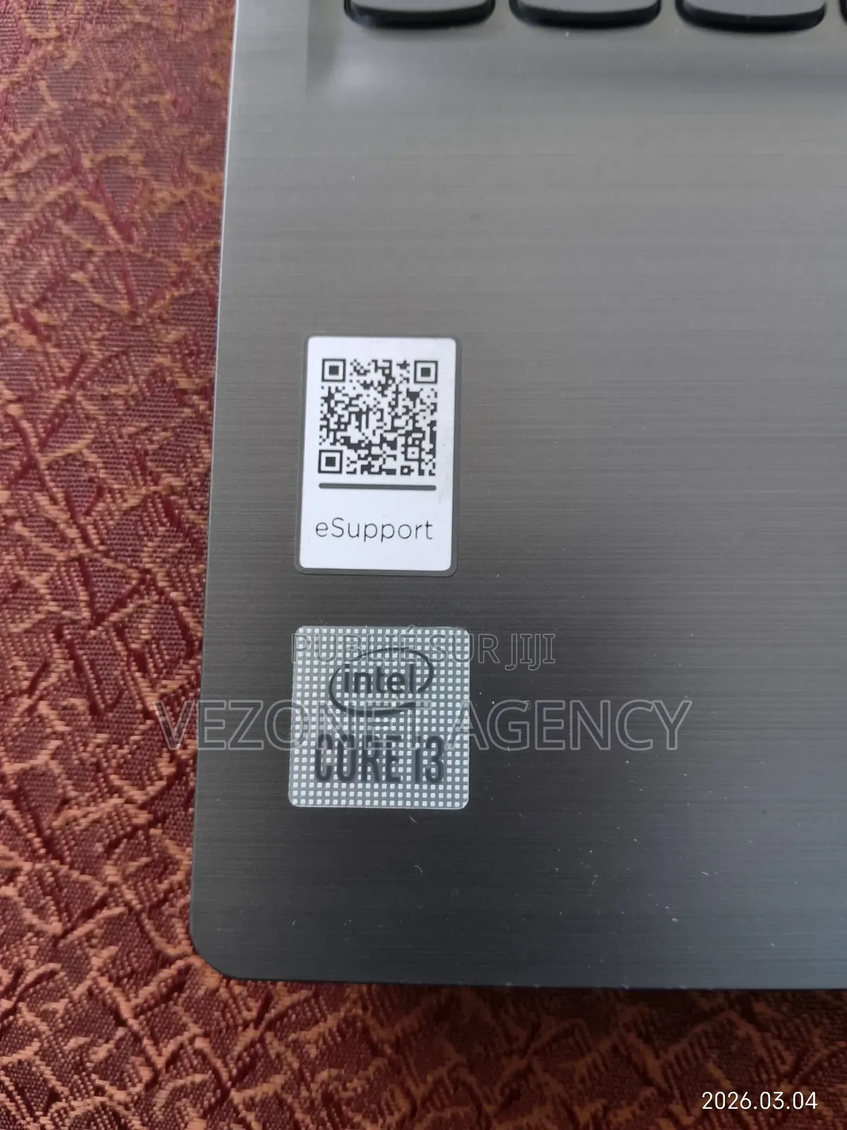 Ordinateur portable Lenovo V15 8GB Intel Core i3 SSD 250GB