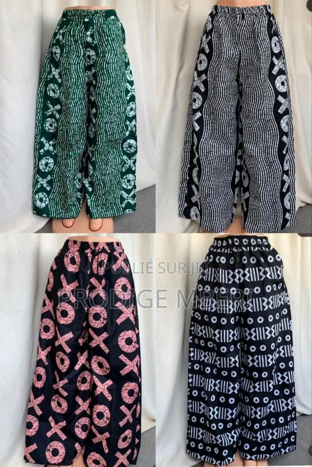 Pantalon Large En Pagne