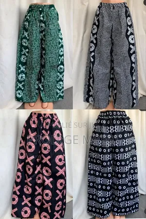 Pantalon Large En Pagne