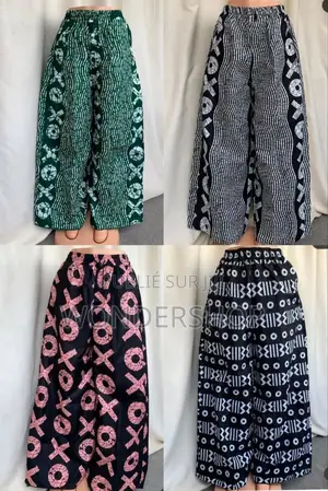 Pantalon Large En Pagne