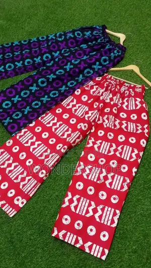 Pantalon Large En Pagne