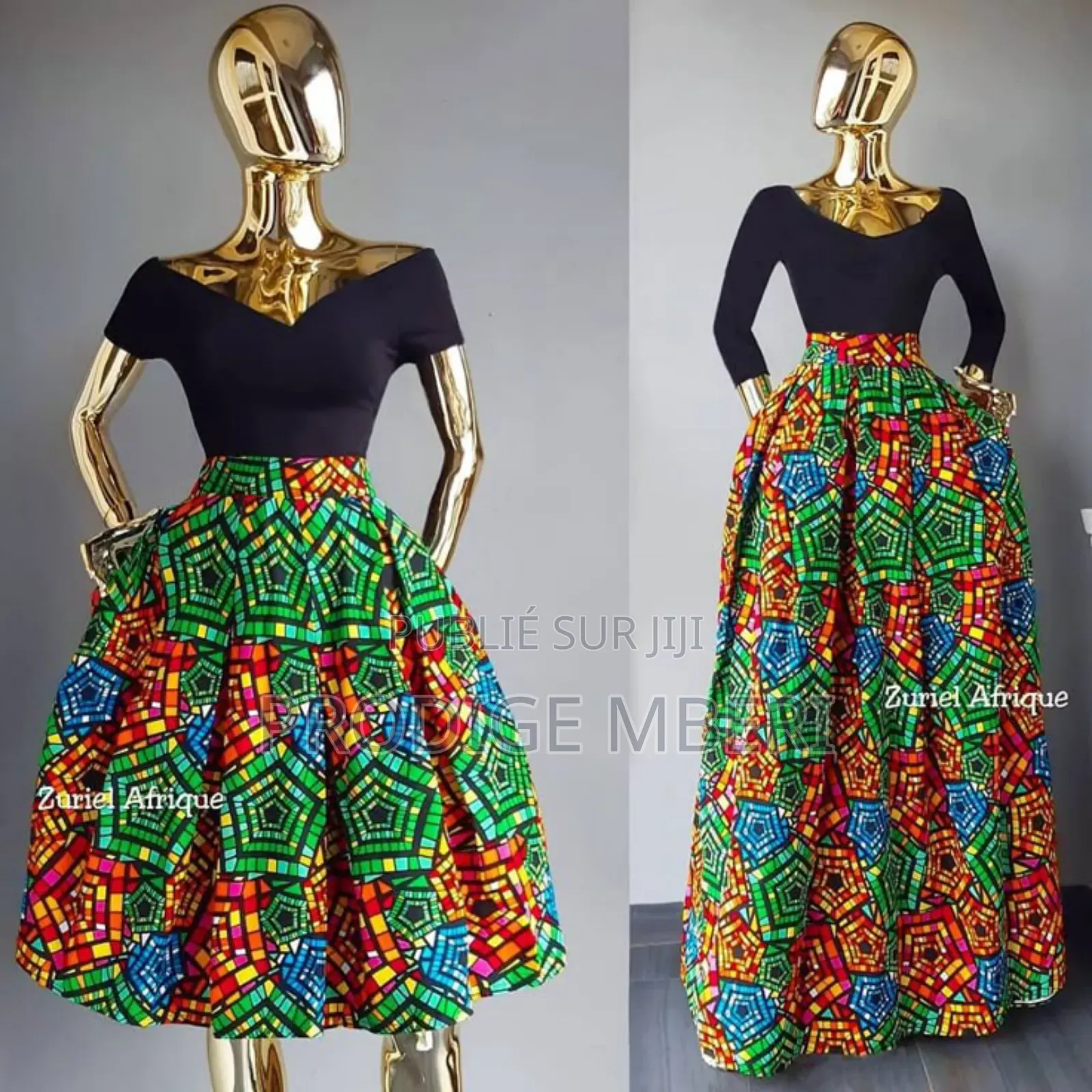 Jupe en Pagne Évasée