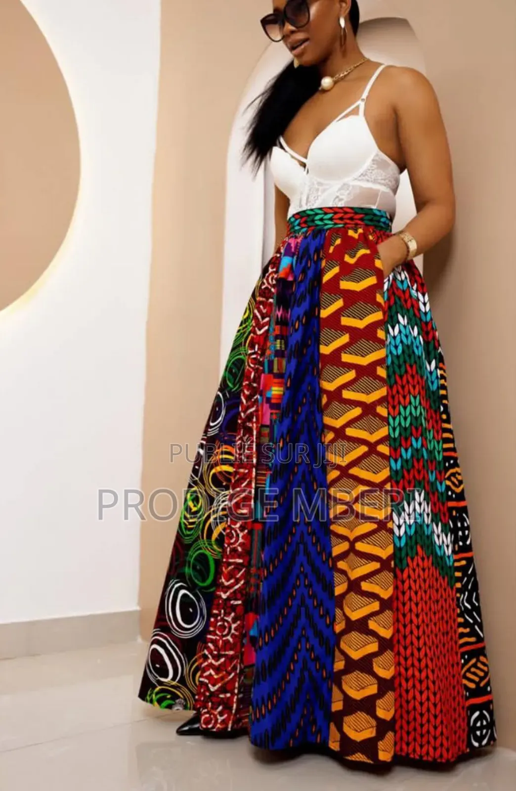 Jupe en Pagne Évasée