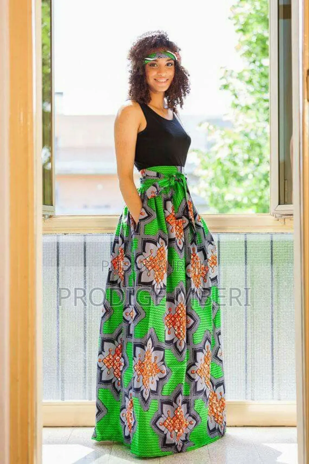 Jupe en Pagne Évasée