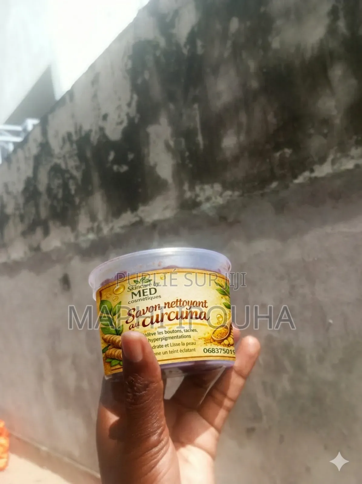 Savon Noir Au Curcuma Tout Type De Peau