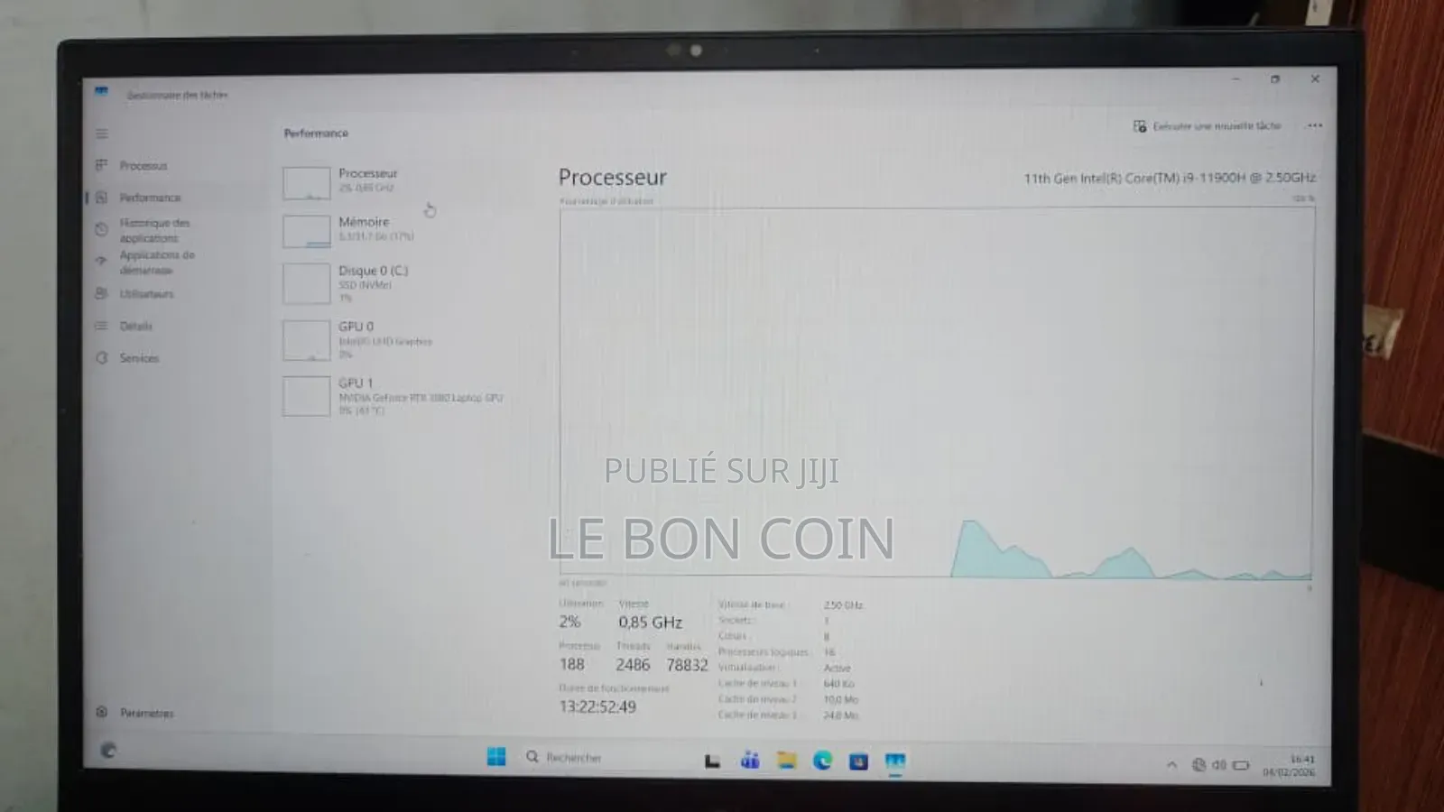 Nouveau Ordinateur portable MSI Autre 32GB Intel Core i7 SSD 1T