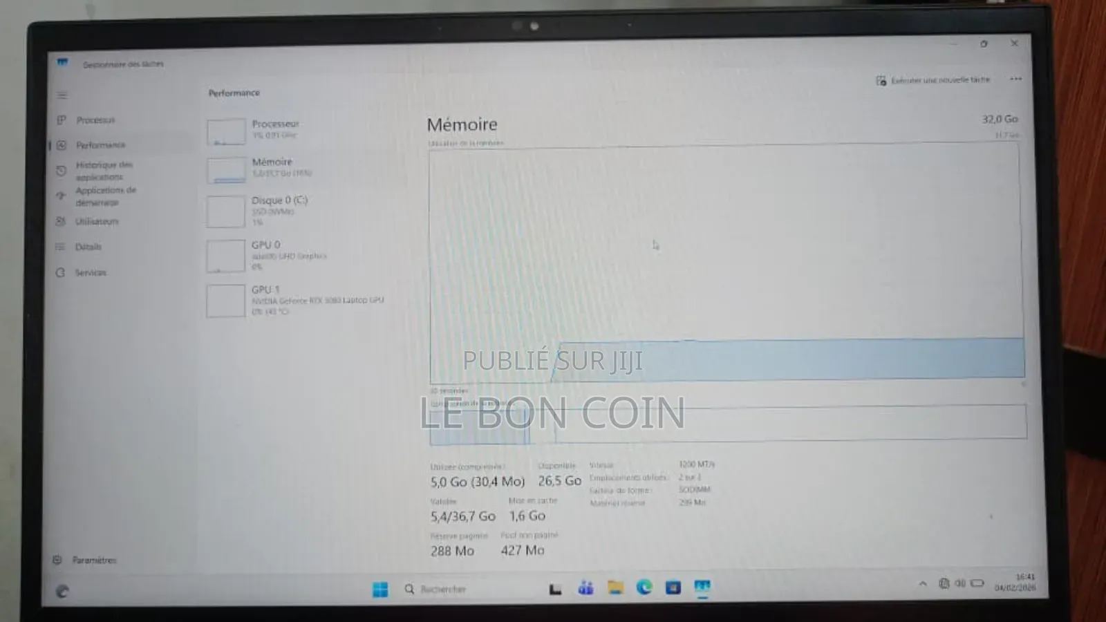 Nouveau Ordinateur portable MSI Autre 32GB Intel Core i7 SSD 1T