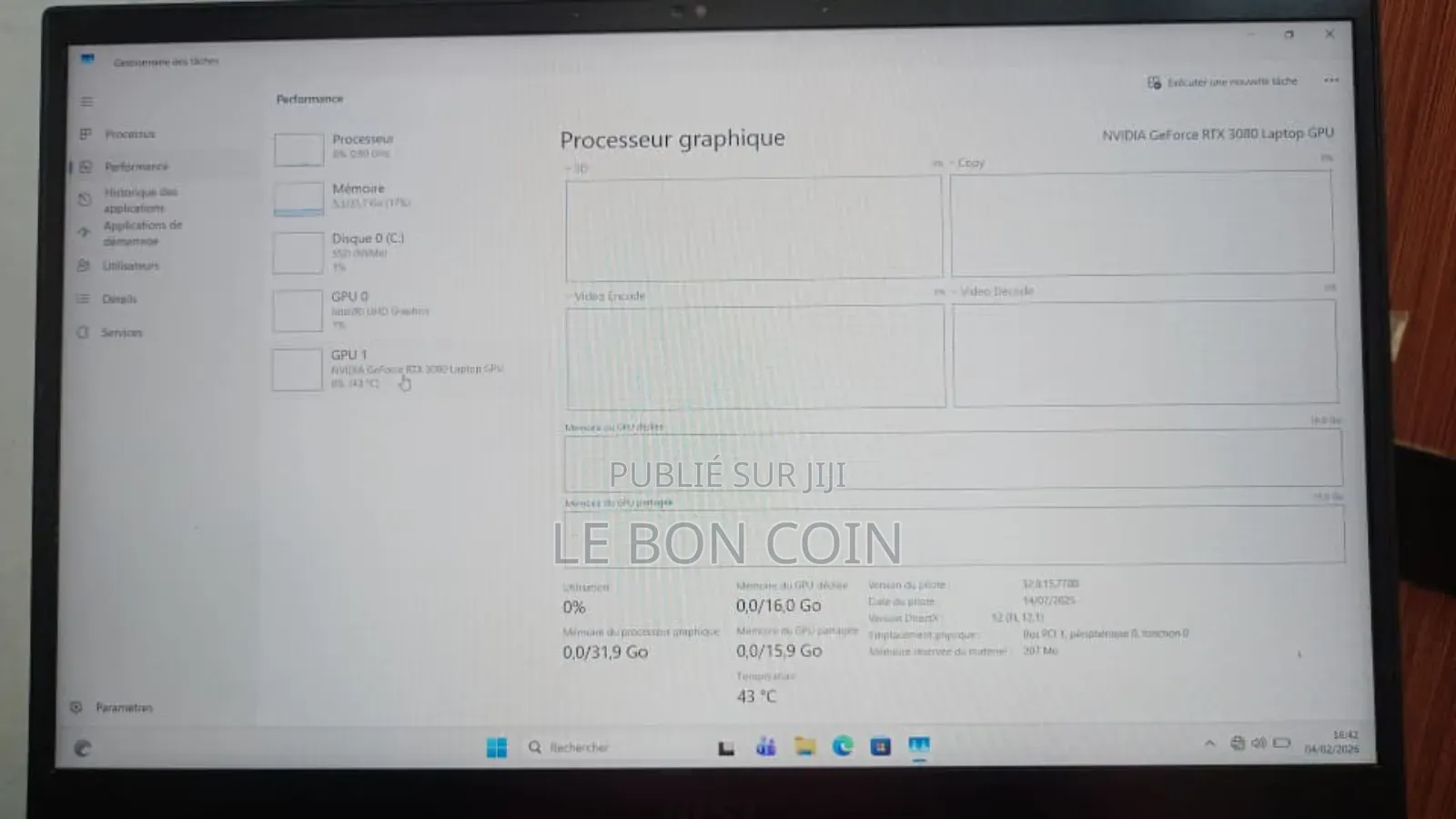 Nouveau Ordinateur portable MSI Autre 32GB Intel Core i7 SSD 1T