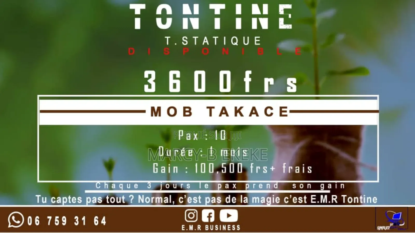 Tontine/ Ristourne/ Likelemba